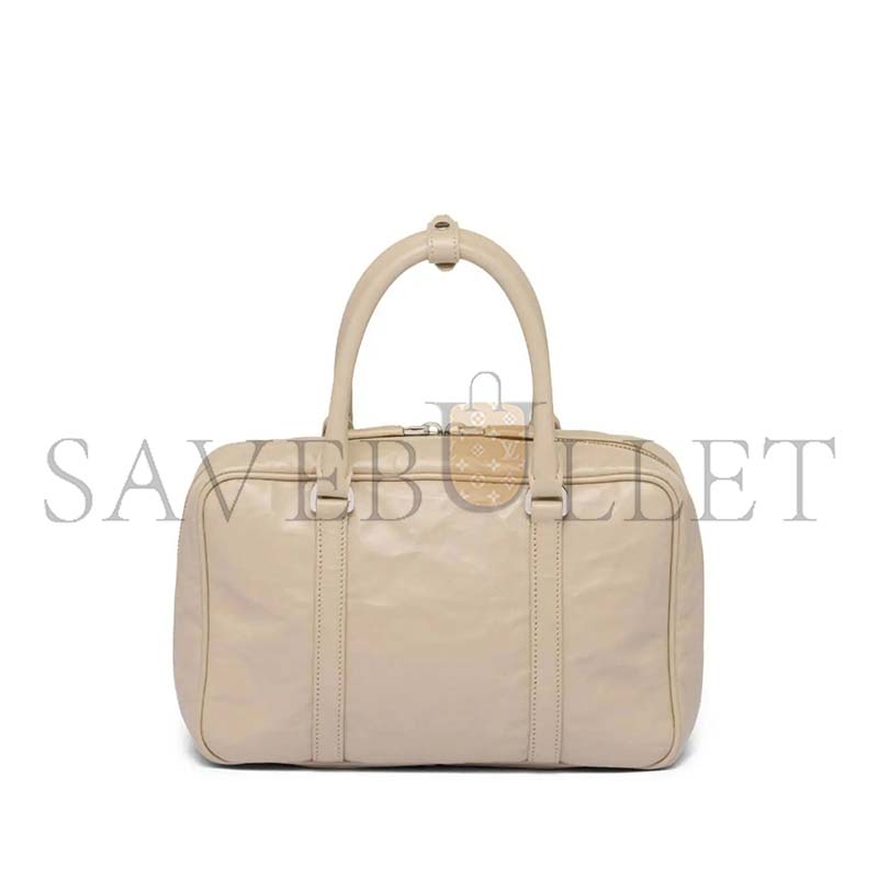 PRADA MEDIUM ANTIQUE NAPPA LEATHER TOP HANDLE BAG 1BB092  (24*15.5*7cm)